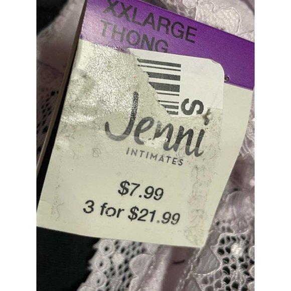 Maidenform & Jenni 2 Pack Thong Panty XXL (11-AL) - Picture 6 of 8